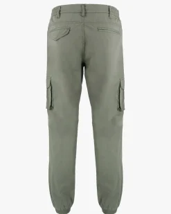 YELLOW DOG - Pantalone tasca america verde militare con coulisse