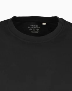 YELLOW DOG - Tshirt manica lunga basic nero da uomo