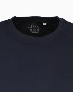 YELLOW DOG - Tshirt manica lunga basic blu da uomo