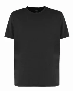 YELLOW DOG - TSHIRT NERA MANICA CORTA IN TESSUTO TECNICO