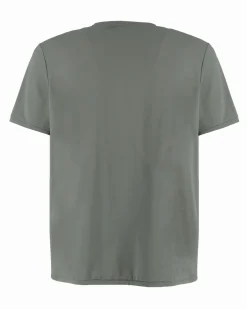 YELLOW DOG - TSHIRT VERDE MUSCHIO MANICA CORTA IN TESSUTO TECNICO