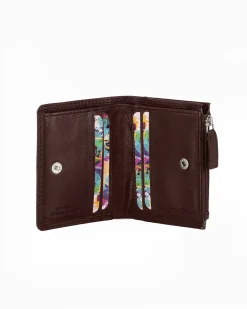 YOU YOUNG COVERI - Portafoglio marrone in VERA PELLE da donna