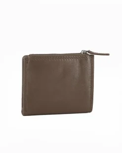 YOU YOUNG COVERI - Portafoglio taupe in VERA PELLE da donna