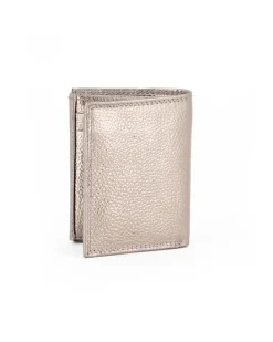 YOU YOUNG COVERI - Portafoglio grigio in VERA PELLE da donna