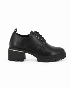 ZOE - Scarpa nera con lacci, tacco 5,5CM